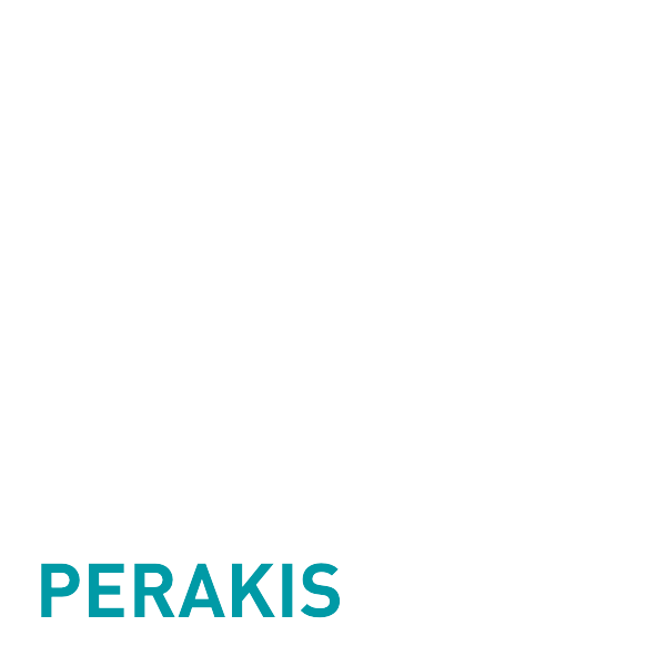 logo-perakis-white logo perkais studio dentistico bologna